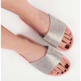 Bello Star Hausschuhe mit Kristallen rosa 1