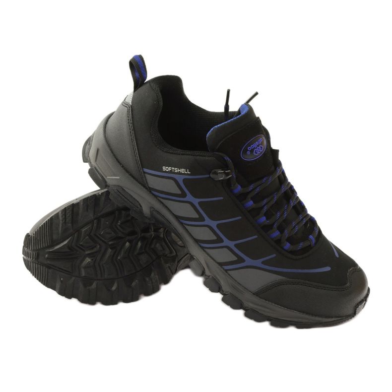 Atletico Trekking-Sport-Softshell schwarz blau grau 3