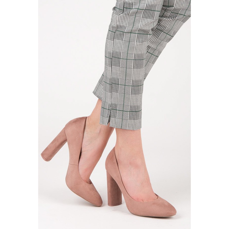 Ideal Shoes Elegante Pumps auf der Post rosa 2