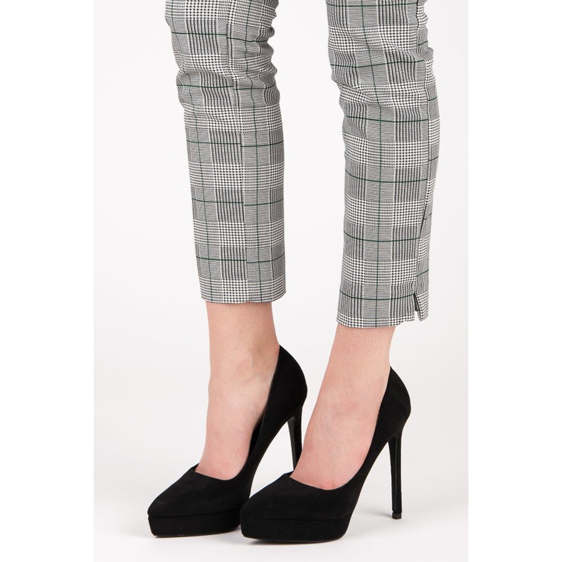 Bestelle Wildlederabsätze auf der Plattform schwarz 1