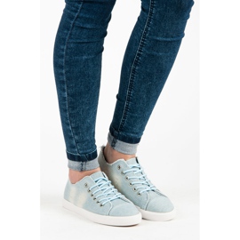 Sport Bindende Denim-Sneakers blau 1