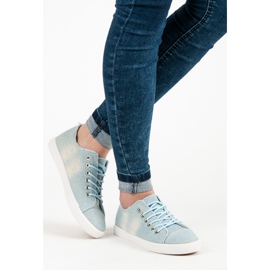Sport Bindende Denim-Sneakers blau 2