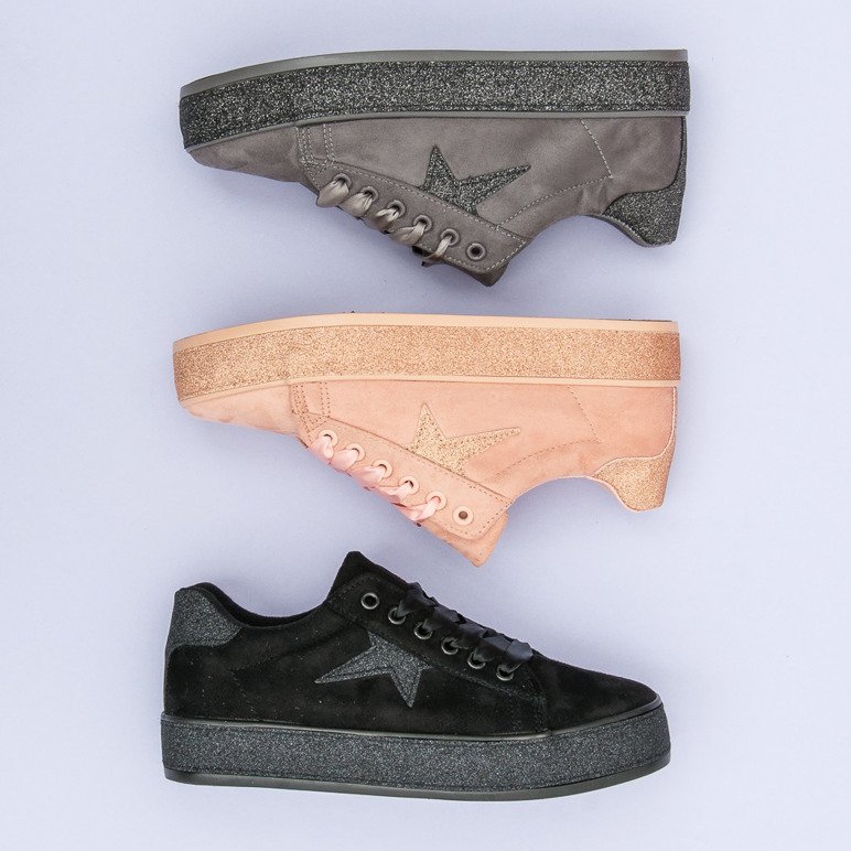 Glitzernde Turnschuhe von Mckeylor rosa 1