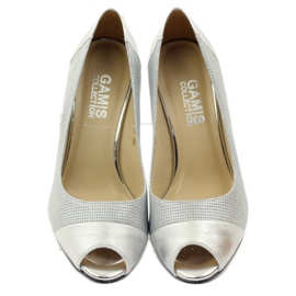 Damenpumps Gamis 1525 Silber grau 4