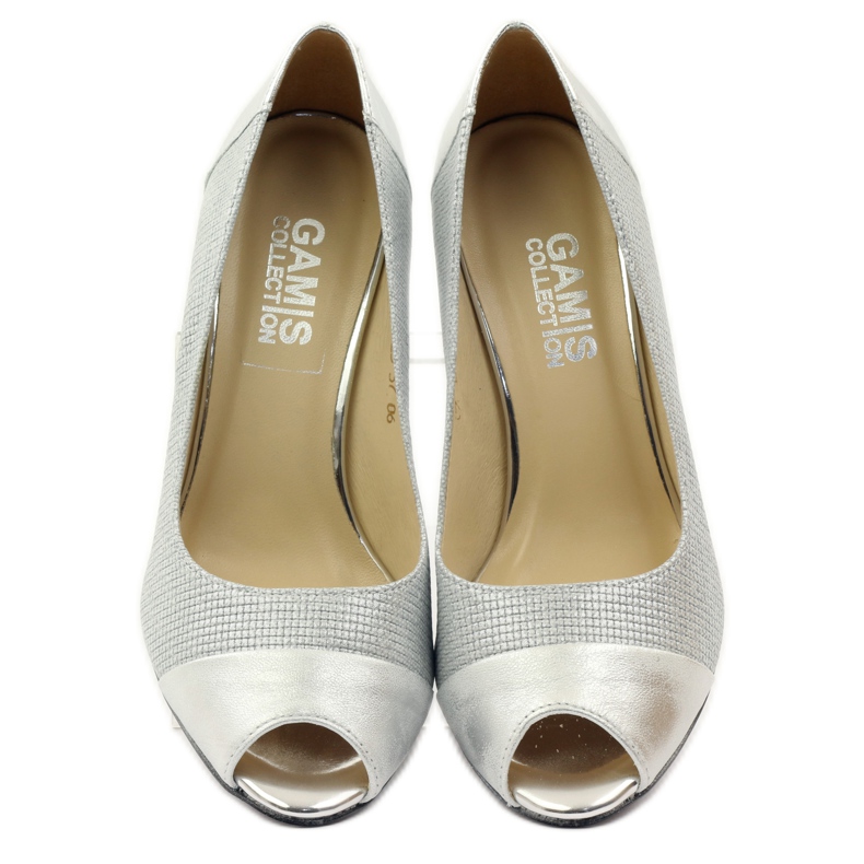 Damenpumps Gamis 1525 Silber grau 4