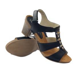 Damensandalen mit Klettverschluss Caprice schwarz 3
