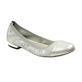 Damenballerinas elastisch Gamis 1402 grau mehrfarbig 2