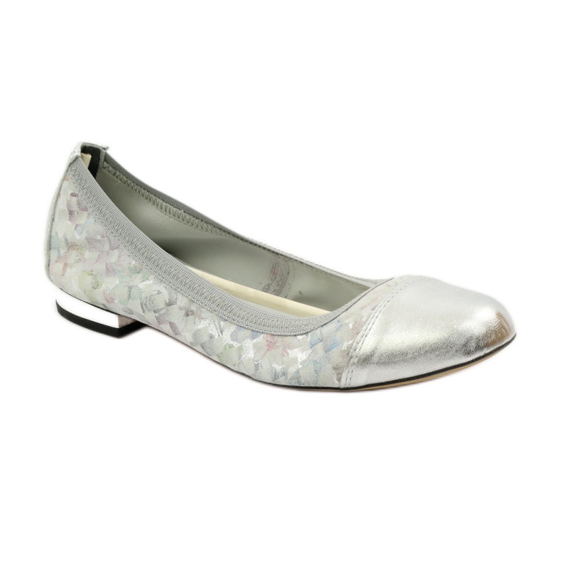 Damenballerinas elastisch Gamis 1402 grau mehrfarbig 2