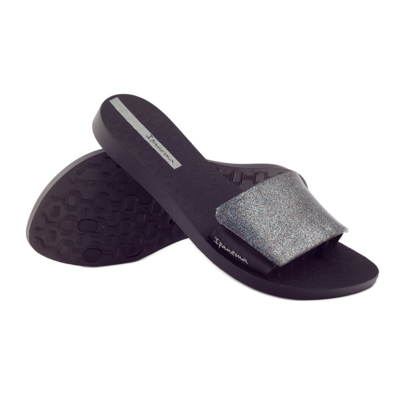 Ipanema Badeschuhe 26177 schwarz glitzern grau 3