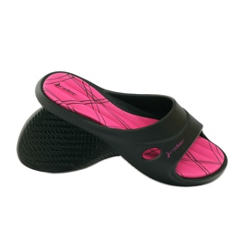 Rider 82214 Gel-Badeschuhe schwarz rosa 3