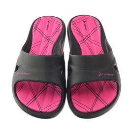 Rider 82214 Gel-Badeschuhe schwarz rosa 4