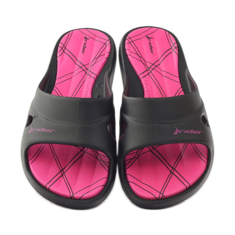 Rider 82214 Gel-Badeschuhe schwarz rosa 4
