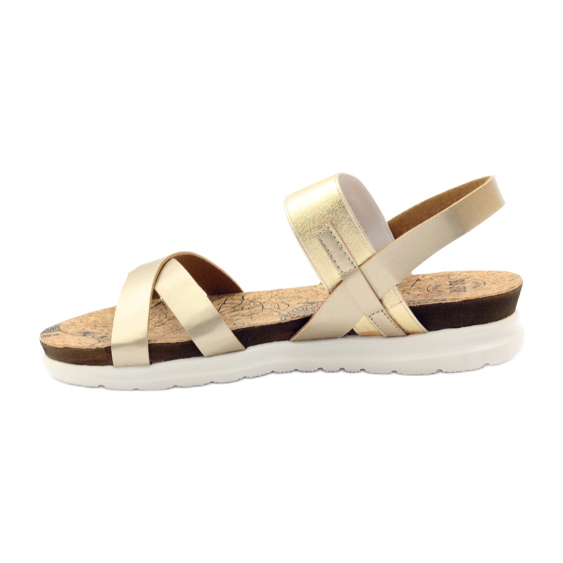 Damensandalen Kork Big Star 274370 gelb 2