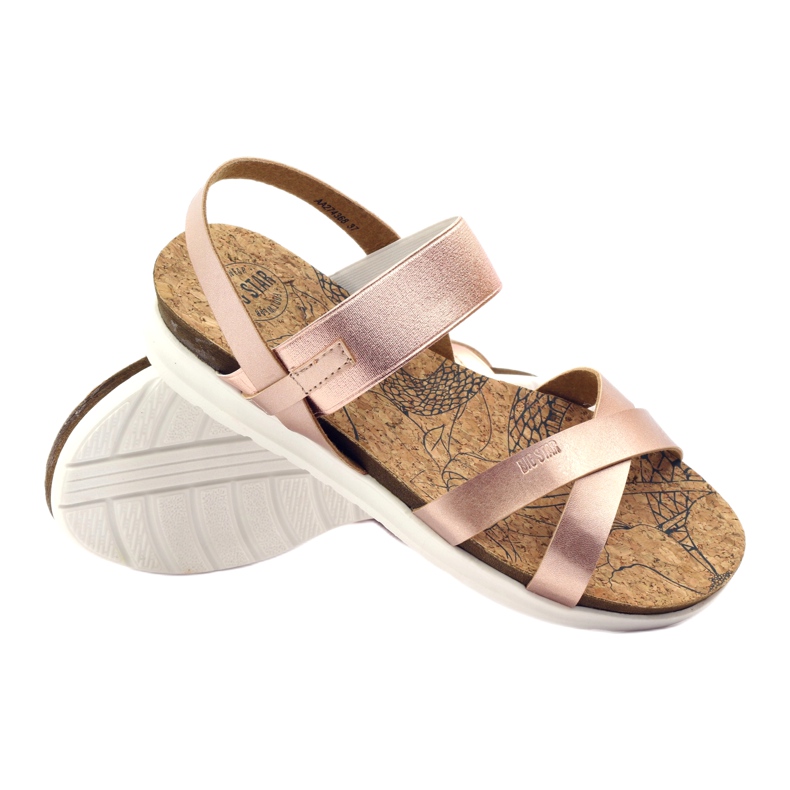 Damensandalen Big Star 274368 rosa 3
