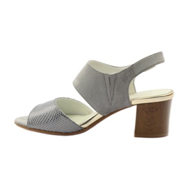 M.Daszyński Ledersandalen Daszyński grau 2