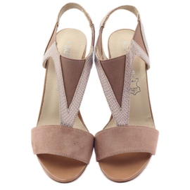 M.Daszyński Ledersandalen Daszyński rosa 4