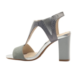 M.Daszyński Ledersandalen Daszyński grau 2