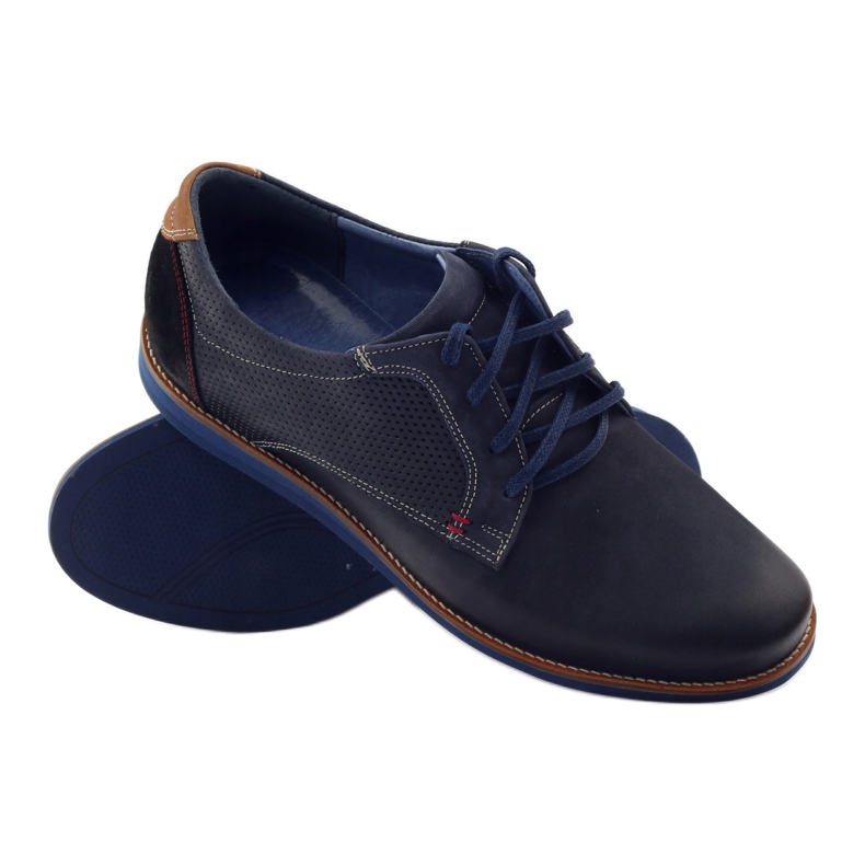 Casual Herrenschuh Nikopol 1657 marineblau navy blau 3