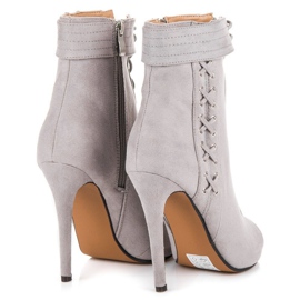 Seastar Gebundene Stiefel mit offener Spitze grau 1