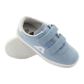 American Club Sportschuhe, blaue Leder -Insole für Klettverschluss 3