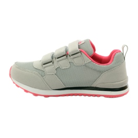 American Club American 9 Sportschuhe mit Ledereinsatz rosa grau 2