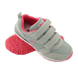 American Club American 9 Sportschuhe mit Ledereinsatz rosa grau 3