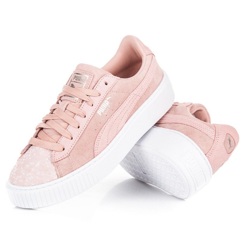 Puma Suede Plateau Pebble WN`S rosa 2