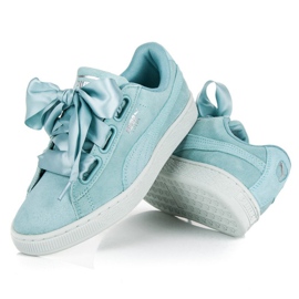Puma Suede Heart Pebble WN`S blau 2