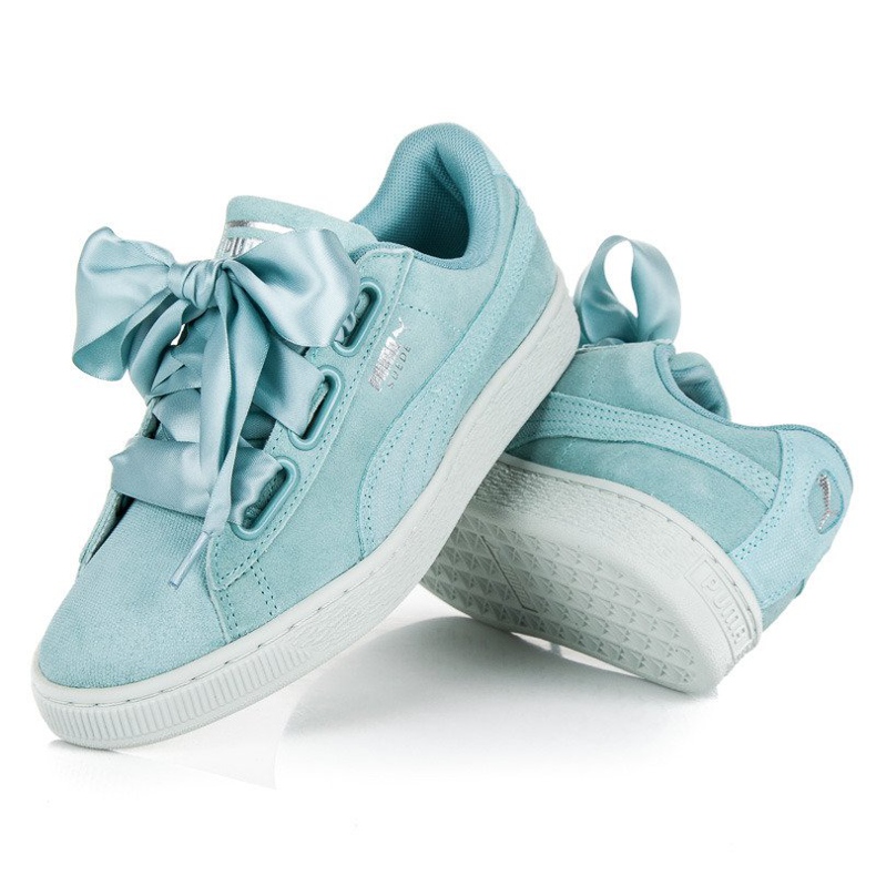 Puma Suede Heart Pebble WN`S blau 2