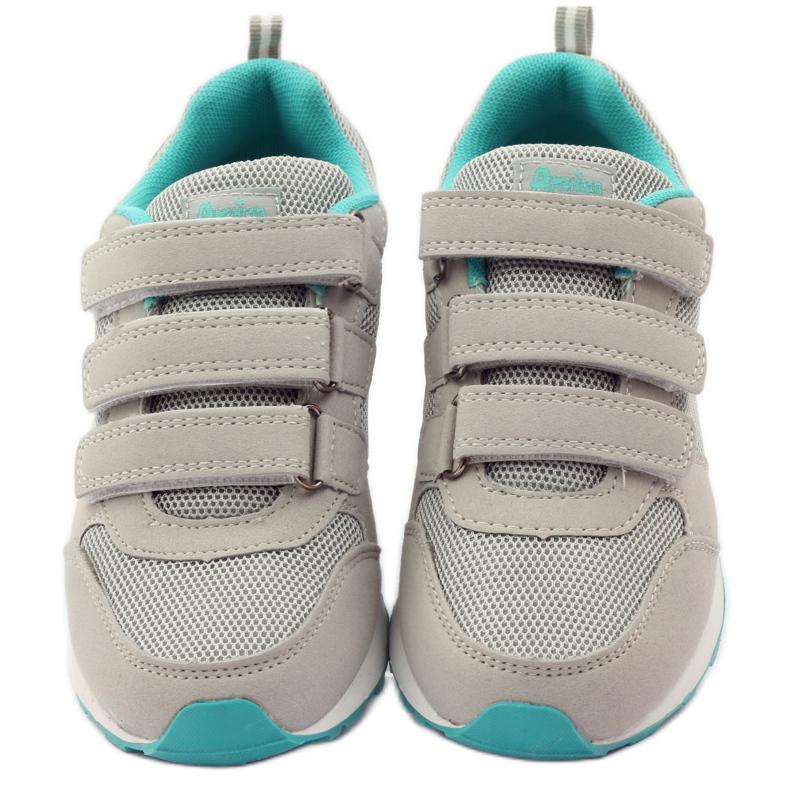 American Club Sportschuhe aus amerikanischem Leder mit Innensohle grün grau 4