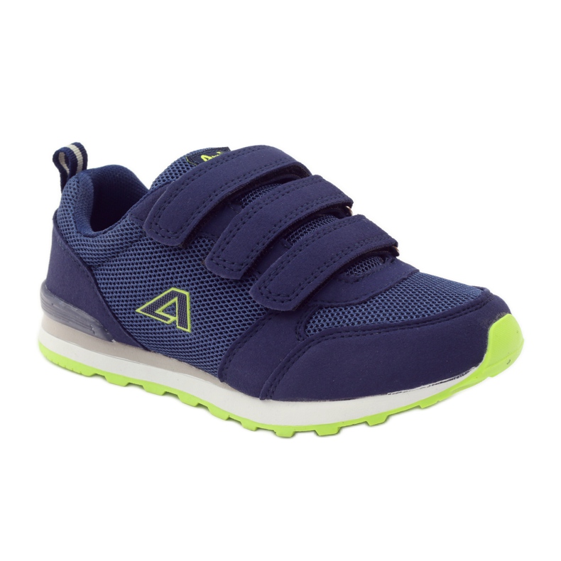 American Club Sportschuhe aus amerikanischem Leder mit Innensohle navy blau grün 1
