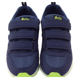 American Club Sportschuhe aus amerikanischem Leder mit Innensohle marineblau grün 4