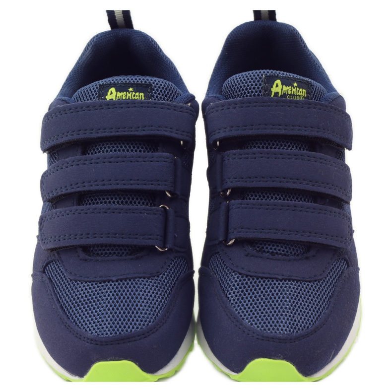 American Club Sportschuhe aus amerikanischem Leder mit Innensohle marineblau grün 4