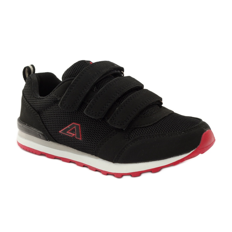 American Club Sportschuhe aus amerikanischem Leder mit Innensohle rot schwarz 1