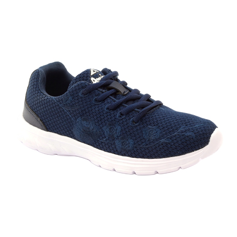 American Club Sportschuhe mit Lederdecksohle, Marineblau 1