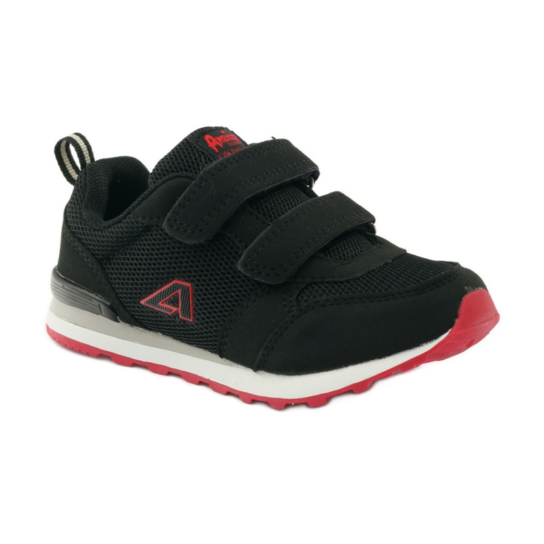 American Club Sportschuhe aus amerikanischem Leder mit Innensohle rot schwarz 1