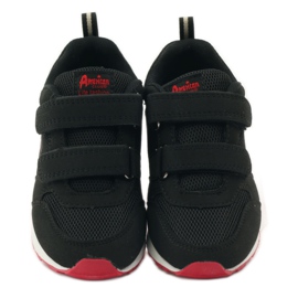 American Club Sportschuhe aus amerikanischem Leder mit Innensohle rot schwarz 4