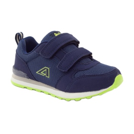 American Club Sportschuhe aus amerikanischem Leder mit Innensohle marineblau grün 1