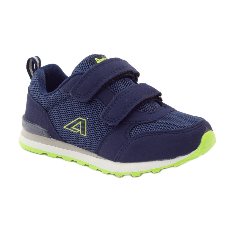 American Club Sportschuhe aus amerikanischem Leder mit Innensohle marineblau grün 1