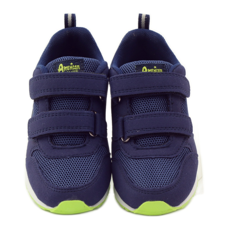 American Club Sportschuhe aus amerikanischem Leder mit Innensohle marineblau grün 4