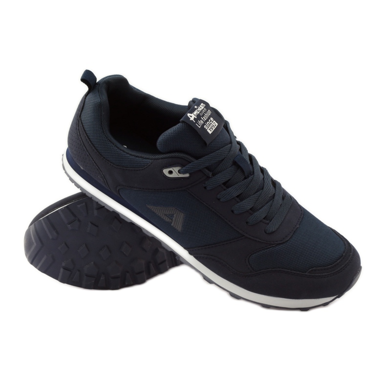 American Club Marineblaue Joggingschuhe von American 1754 3