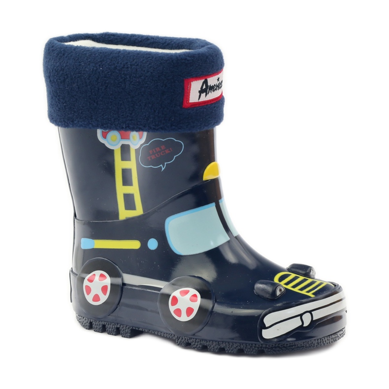 American Club Gummistiefel, Socke + Einlage American TRUCK gelb rot navy blau 1