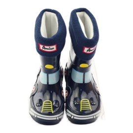 American Club Gummistiefel, Socke + Einlage American TRUCK gelb rot marineblau 4