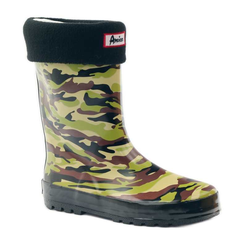 American Club Galoschensocke + American Camo-Einsatz grün braun schwarz 1