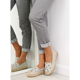 Graue Espadrilles für Damen 7680 Grey 1