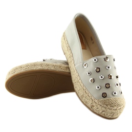 Graue Espadrilles für Damen 7680 Grey 2