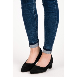 Best Shoes Wildlederpumps mit niedrigem Absatz schwarz 2