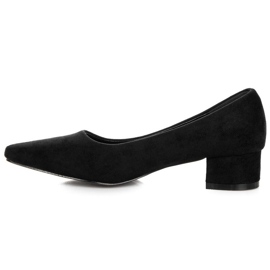 Best Shoes Wildlederpumps mit niedrigem Absatz schwarz 1