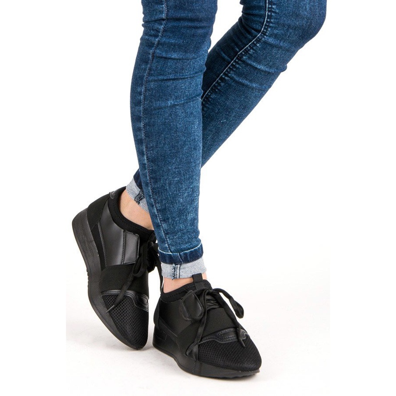 Sportschuhe zum Hineinschlüpfen schwarz 2