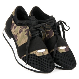 Sportschuhe zum Hineinschlüpfen schwarz braun grün 2